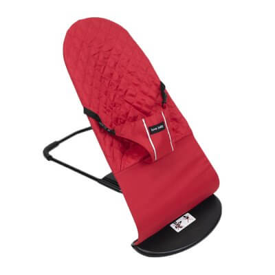 Кресло-шезлонг для новорожденных (цвет красный)-1