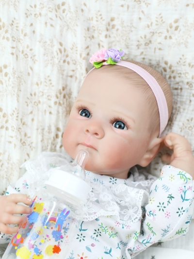 Силиконовая кукла Реборн девочка Веста, 48 см-4