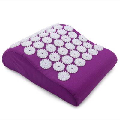 Массажная акупунктурная подушка (анатомическая) EcoRelax, фиолетовый-1