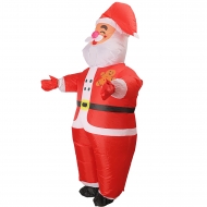 Надувной карнавальный костюм Дед мороз